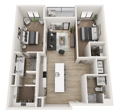 Floor plan 2X2 B6