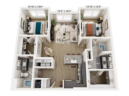 Floor plan B3