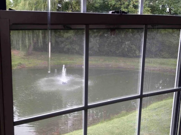 View of pond from Master Bedroom