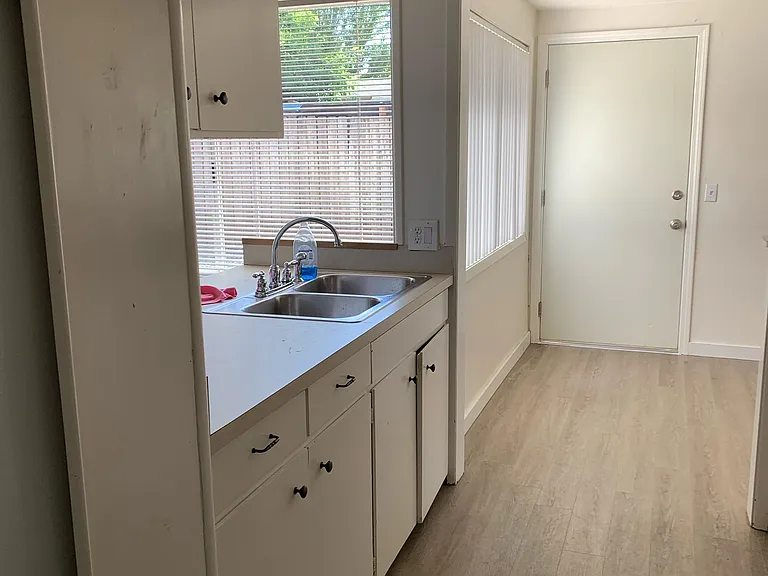 looking into laundry room