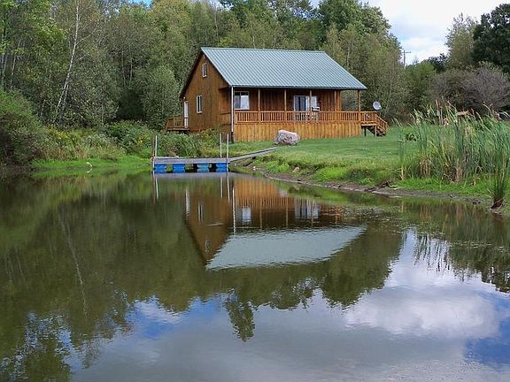 pond next to the cottage