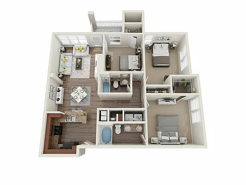 Floor plan The Dalton - Newly Renovated