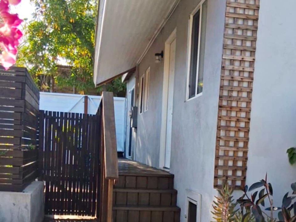 Entrance to stand alone house for rent