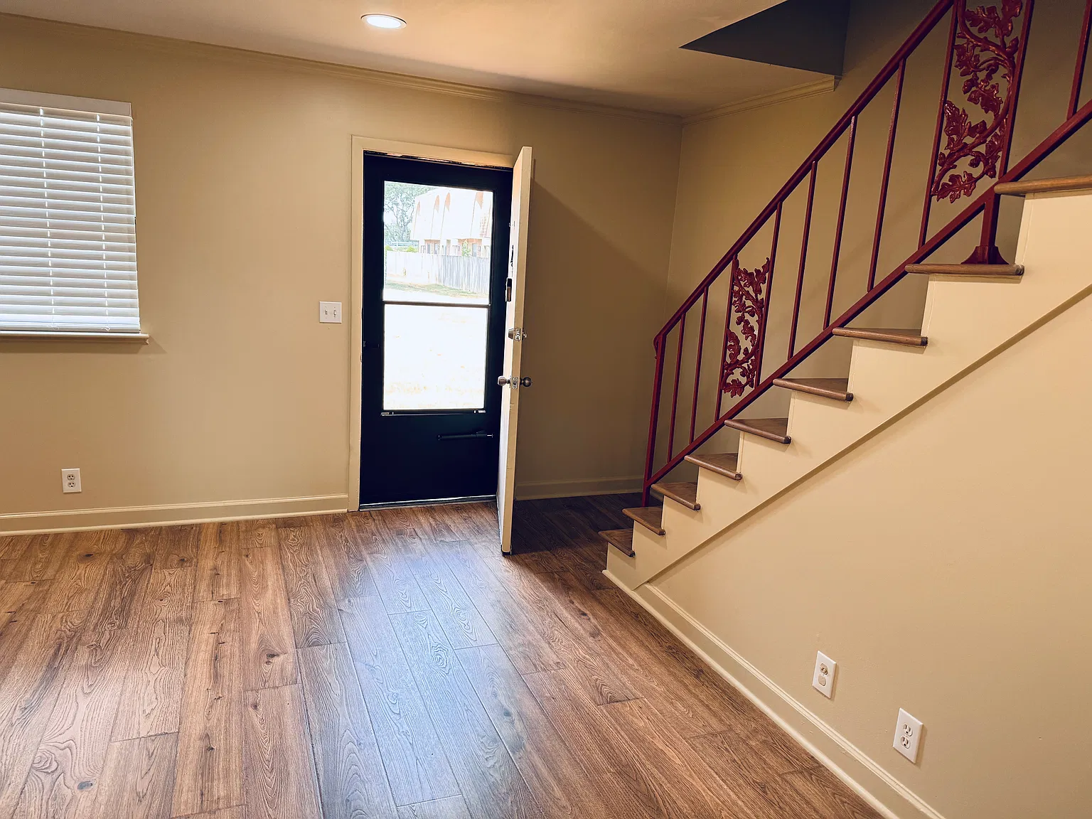 Living room & stairs to the upper level