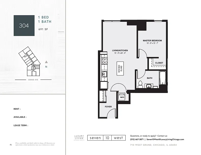Floor plan 304 (RELET)