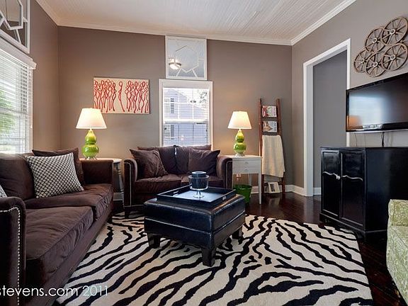 Living room leads into the kitchen