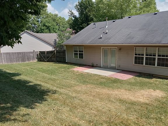 back yard and back of house