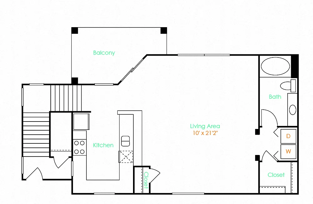 Floor plan Studio