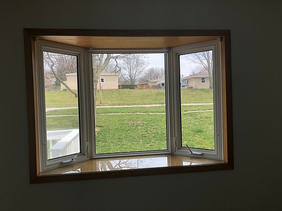 Bay window in living room