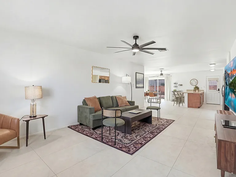 The home is deceptively spacious inside _ more room than it looks from the street.