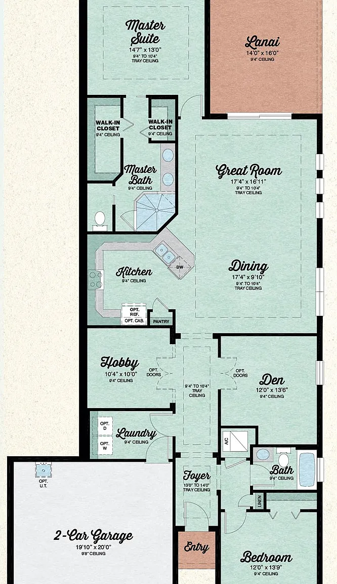 2 bed, 2.0 bath, 1848 sqft, $3,300 — Photo 2