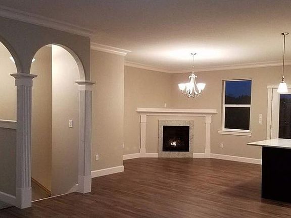 Open concept "Great-Room" with cozy Gas Fireplace