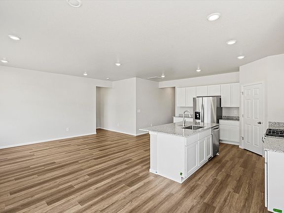 The Blue Mesa floorplan image taken at a Meritage Homes community in Windsor, CO.