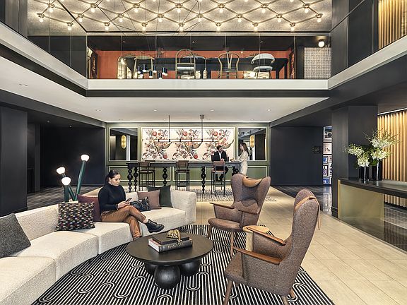 Overall Lobby with people