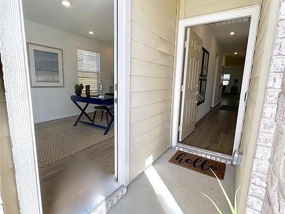 Private Entrance to secondary bedroom or office.