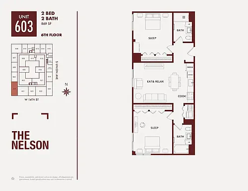 Floor plan Two Bedroom