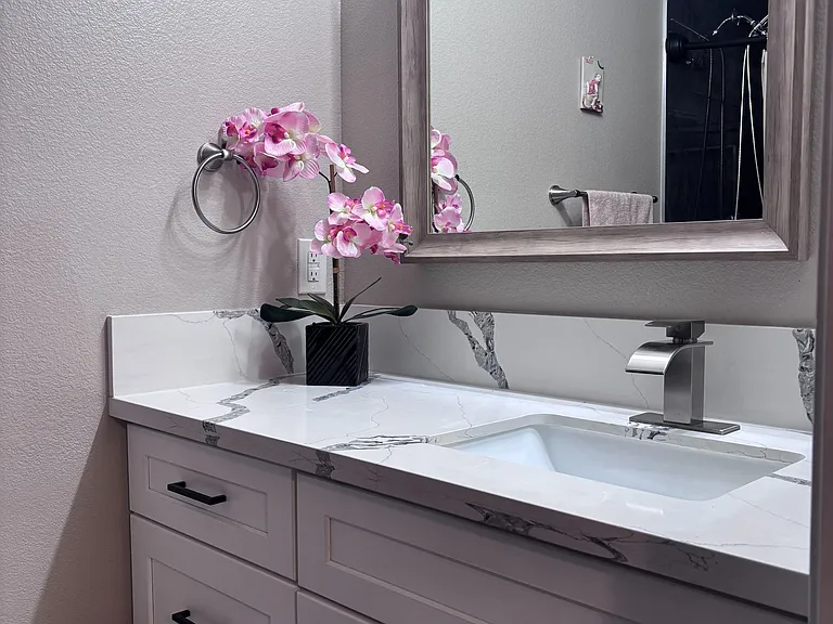 Master bathroom counter