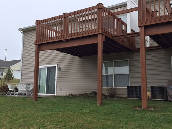 Rear of House Deck and Patio