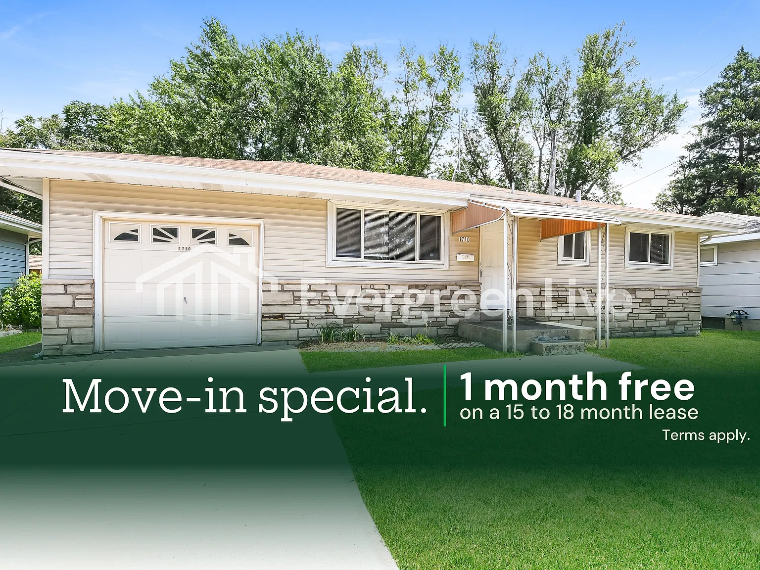 3 bed, 1.0 bath, 962 sqft, $1,245 — Photo 1