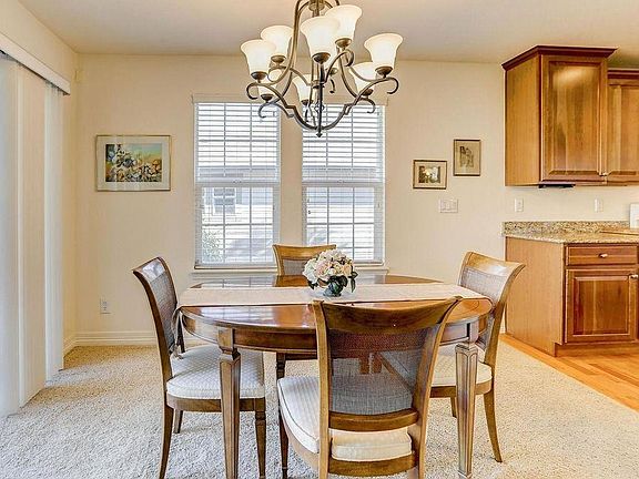 Dining room off of the kitchen.