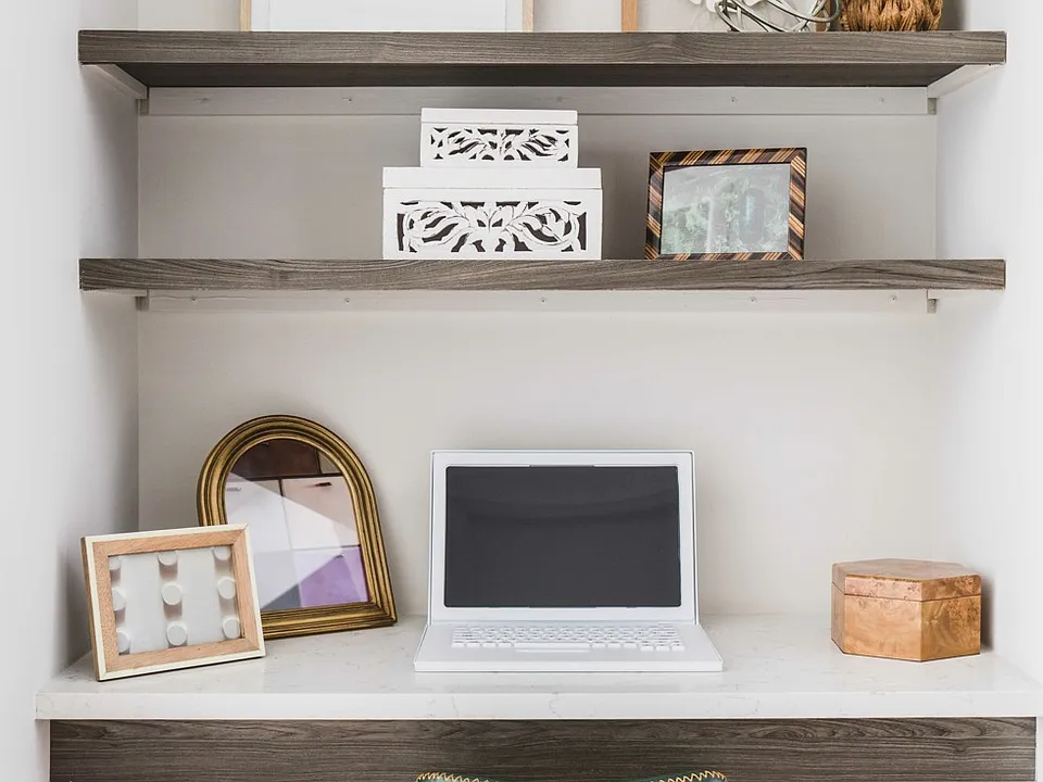 Built in desk space - perfect for your home office.