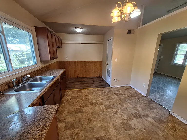 Kitchen and dining area