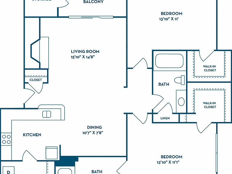 2 Bedroom | 2 Bath | 1062 SF 2 Bedroom | 2 Bath | 1062 SF