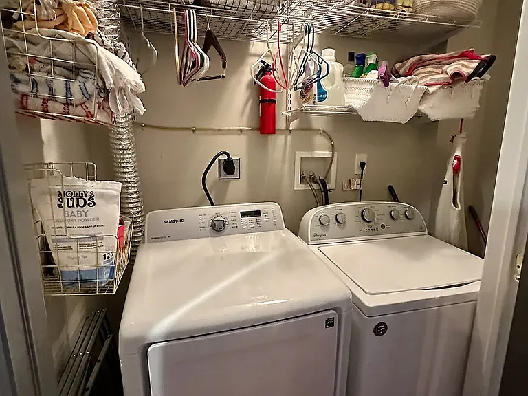 Second Floor Washer and Dryer