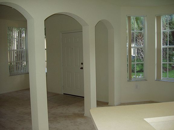 Front entry into living room