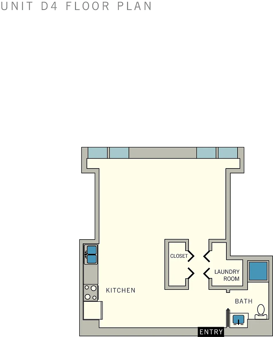 Floor plan D4 - Studio