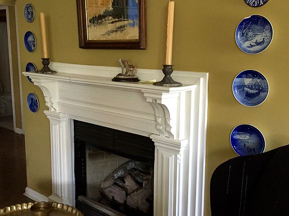 Gas-insert fireplace in LR