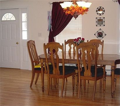 Hardwoods in dining room