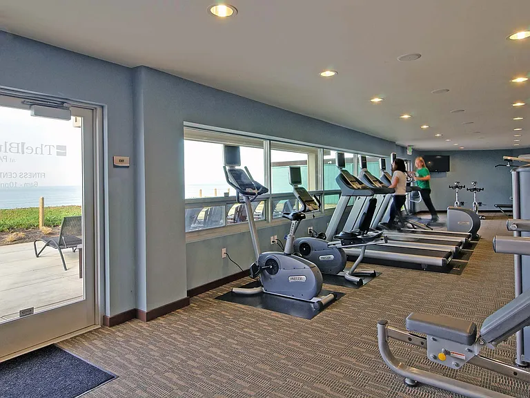 Cardio and weight training equipment in our fitness center
