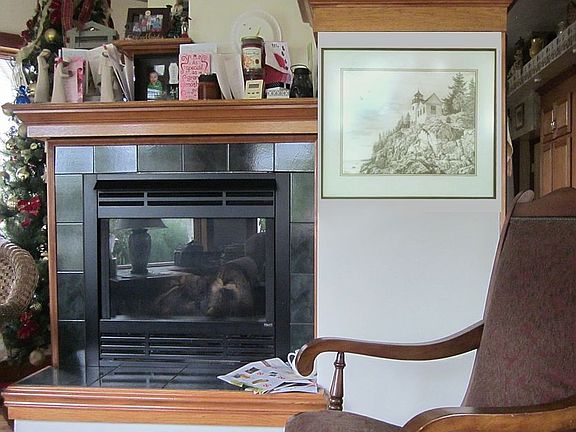 Solarium fireplace