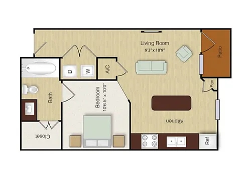 Floor plan A2 - A2