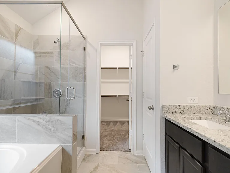 Master bath - shower and tub