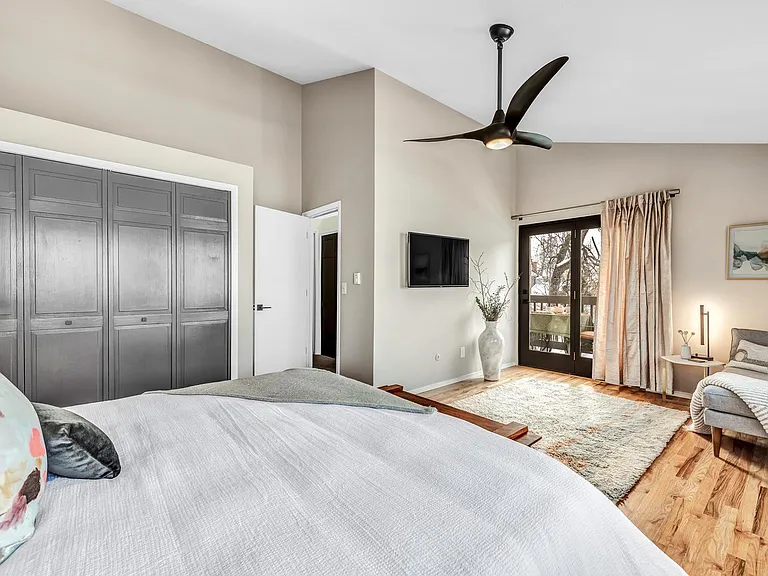 Master bedroom with king bed
