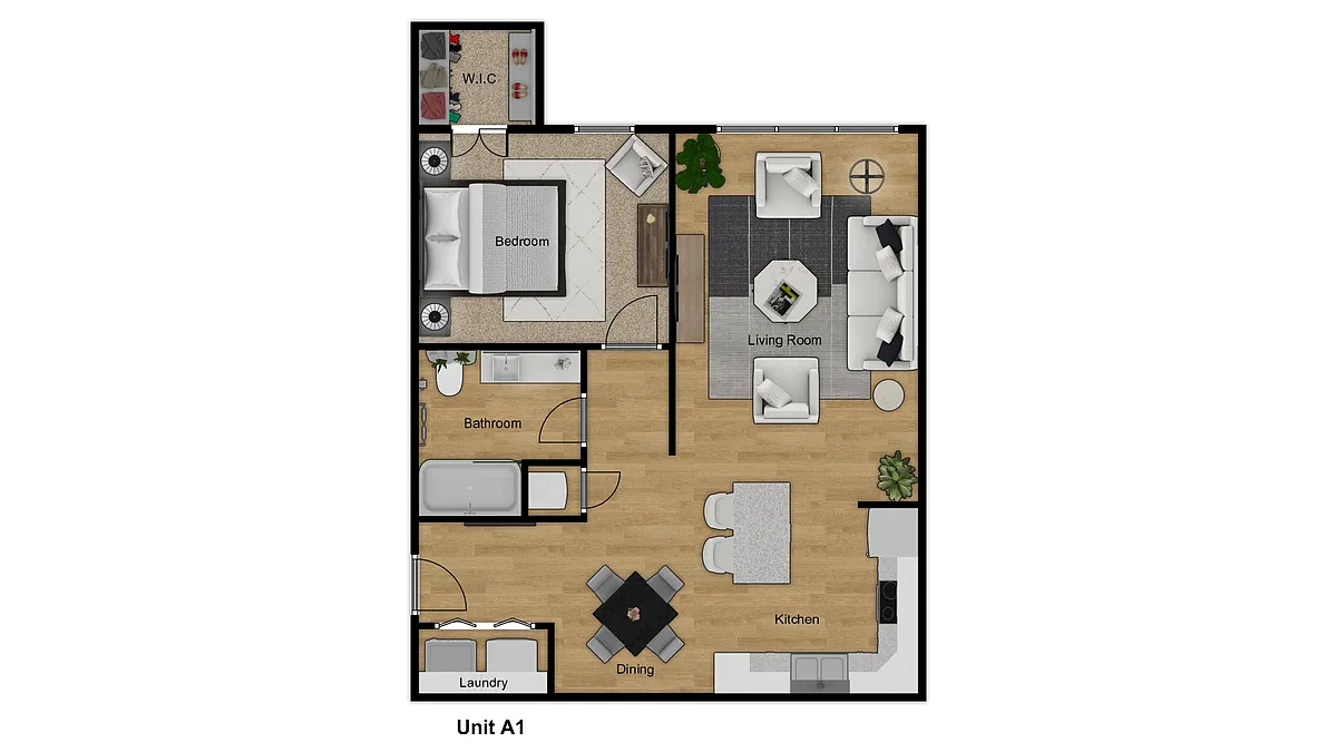 Floor plan 1X1