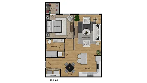 Floor plan 1X1