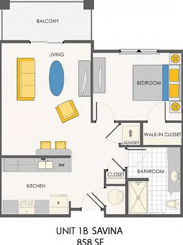 The Savina | 1 bed / 1 bath The Savina | 1 bed / 1 bath