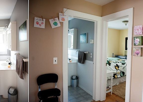 Bathroom and hallway