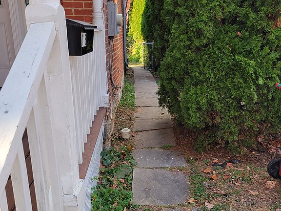 Walkway to back yard.