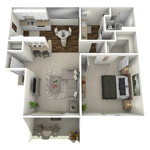 Floor plan One Bed Plan A
