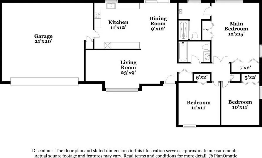 3 bed, 2.0 bath, 1344 sqft, $2,270 — Photo 2