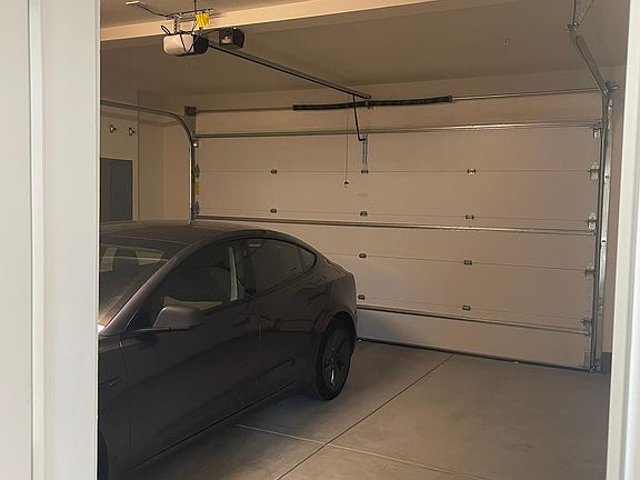 Two-car garage. Provision is made to install an EV charger.