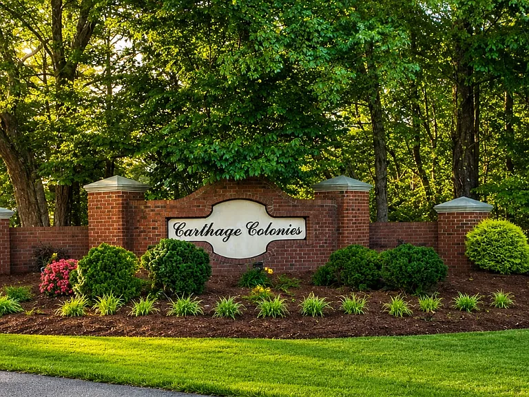 Beautiful Carthage Colonies Subdivision in Sanford, NC