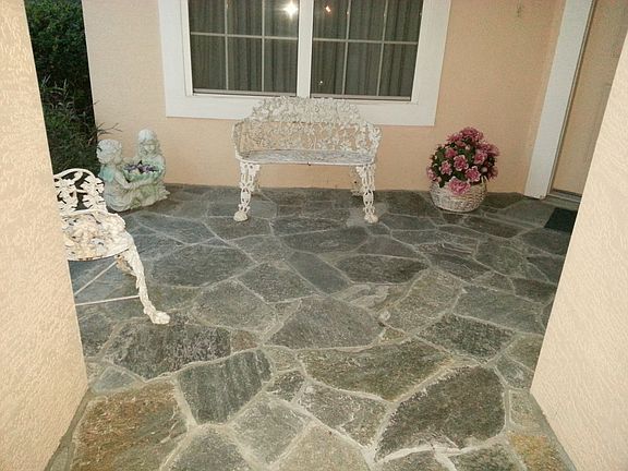 fieldstone front porch