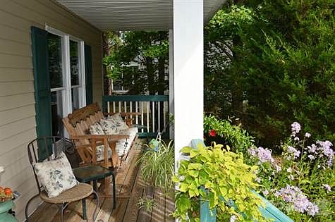 A shady front porch for observing