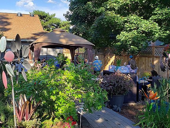 Back yard in July