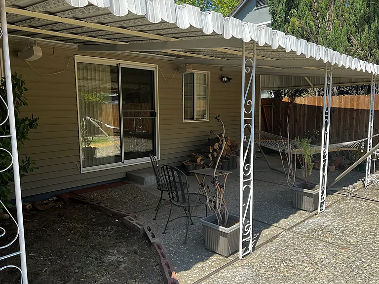 Covered back yard